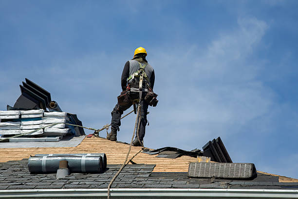 Professional Storm Damage Roof Repair technician working in Martinsburg, IA